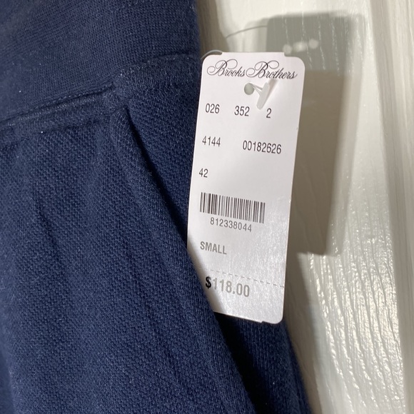 NWT - Brooks Brothers navy sweatpants - Picture 5 of 6